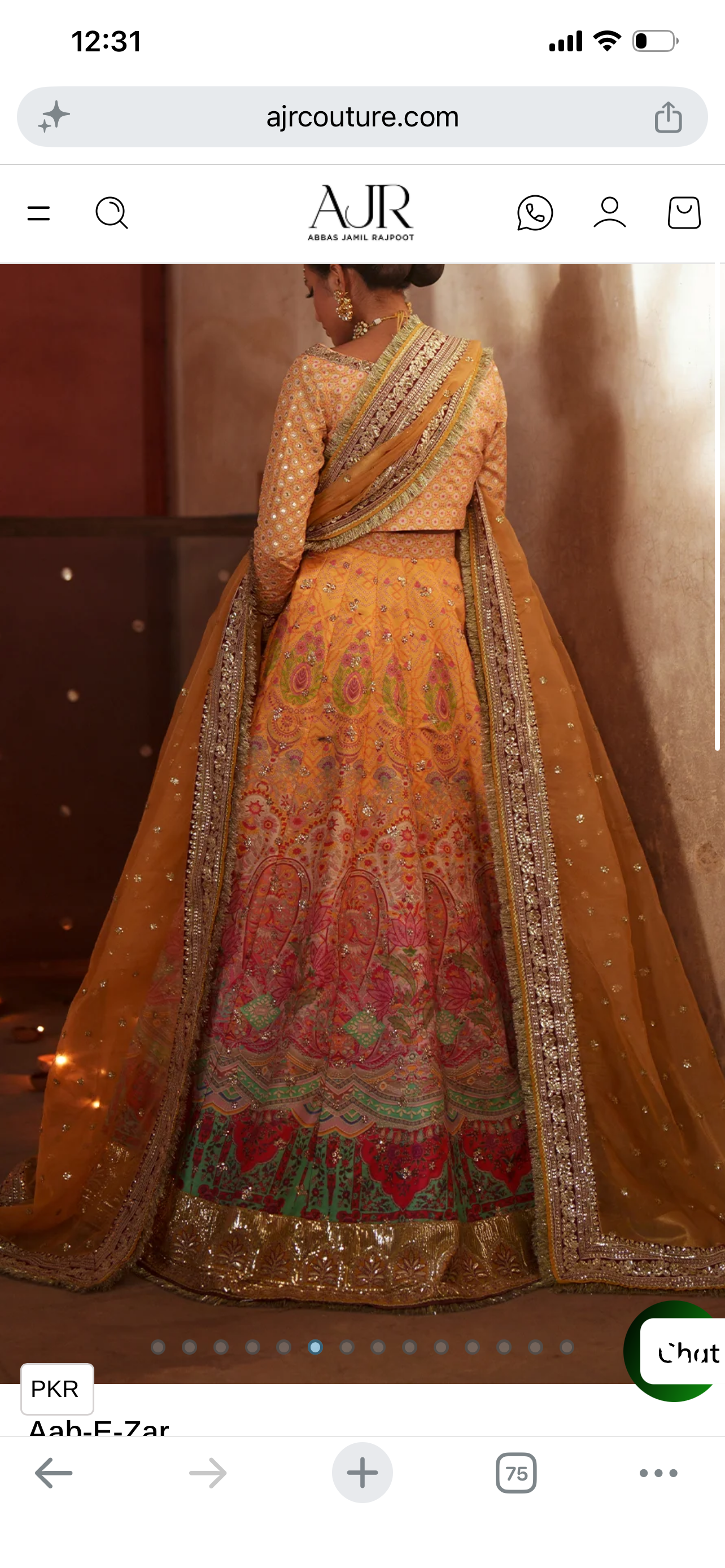 AJR luxury mehrma silk edit 3pc Abe zar