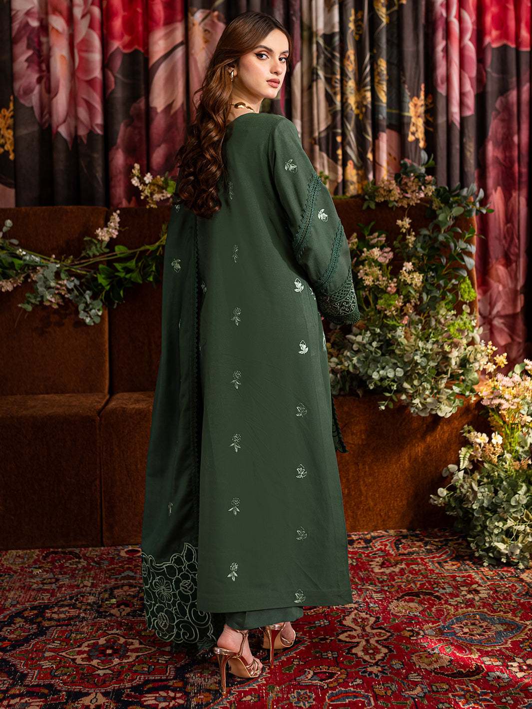 Parishay luxury winter embroided 3pc
