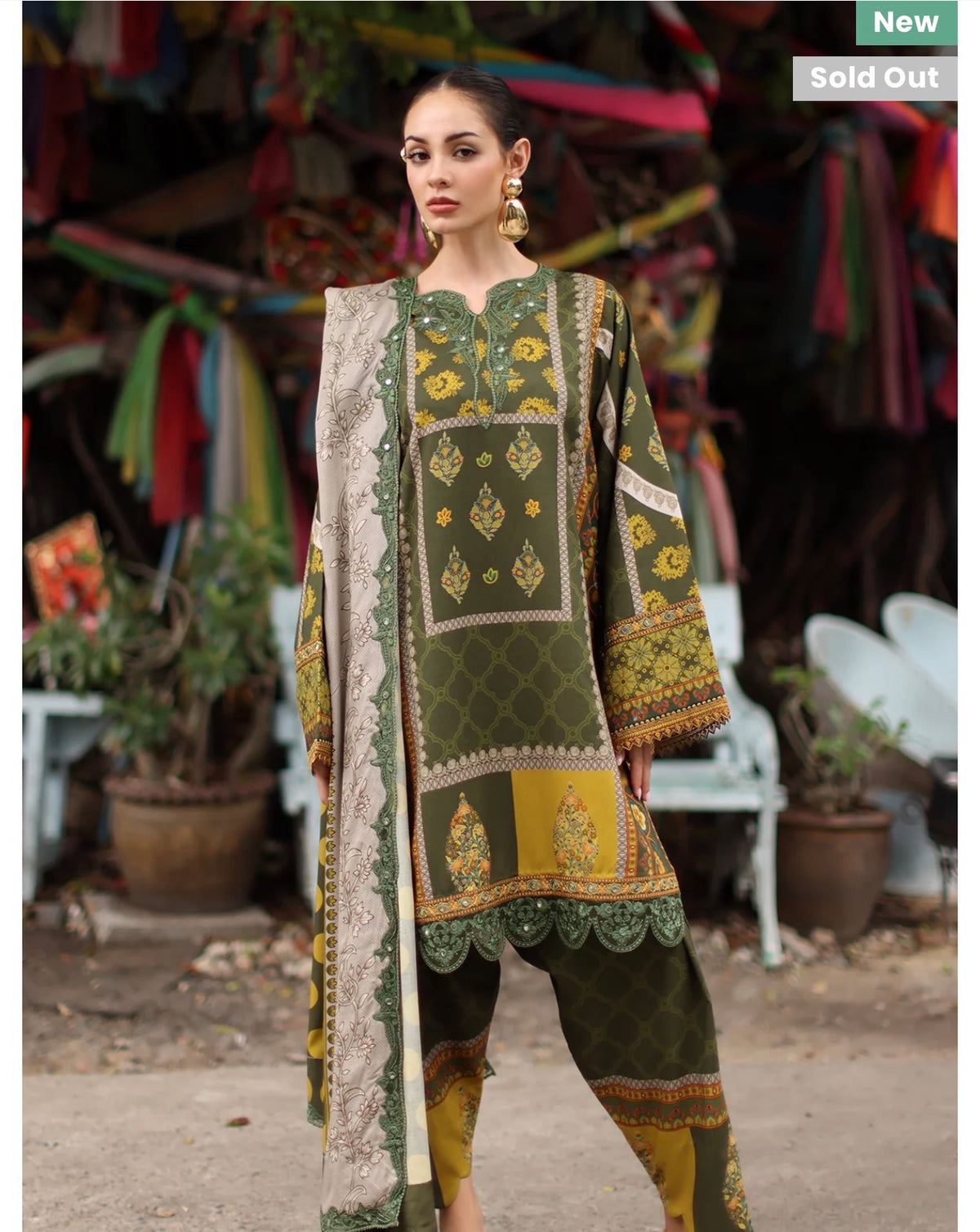 Charizma Aniq 3-PC UNSTITCHED EMBROIDERED LINEN