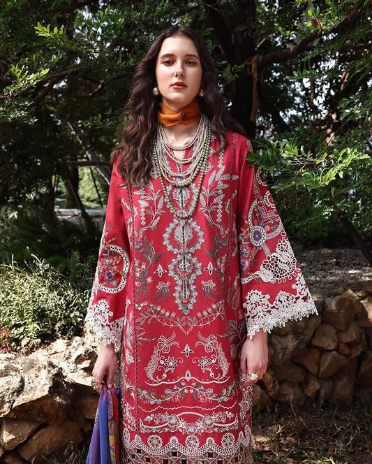 Mushq Esmel luxury embroided lawn 3pc