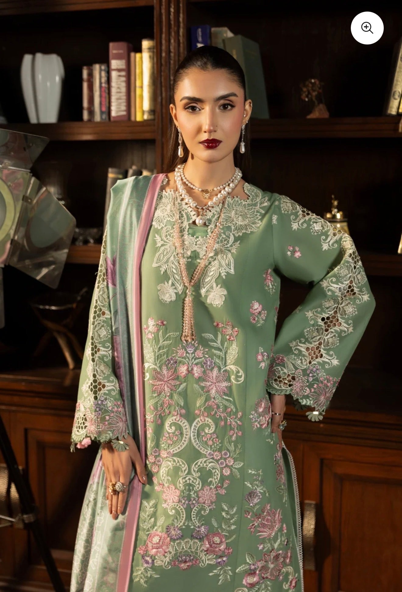 Maria b gulmina luxury lawn embroided 3pc new arrival on hugee off