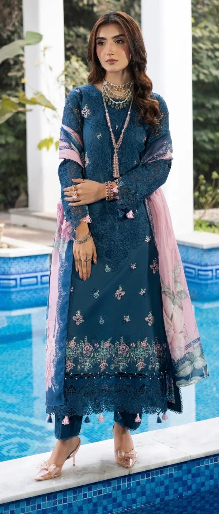 Maria b gulmina luxury lawn embroided 3pc fresh arival on huge off