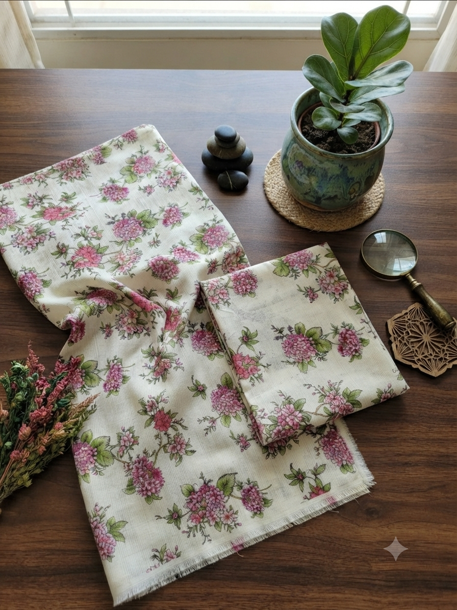 Alkaram All over printed khadar 2pc