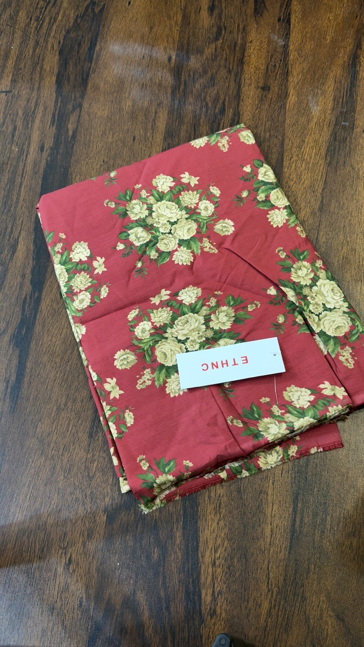 Ethnic printed viscose raw silk shirt fabric