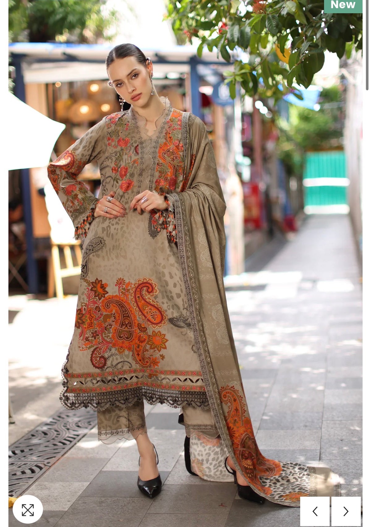 Charizma Aniq 3-PC UNSTITCHED EMBROIDERED LINEN