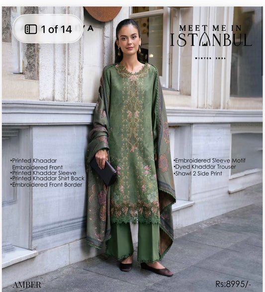 Rang rasiya luxury embroidered 3pc winter