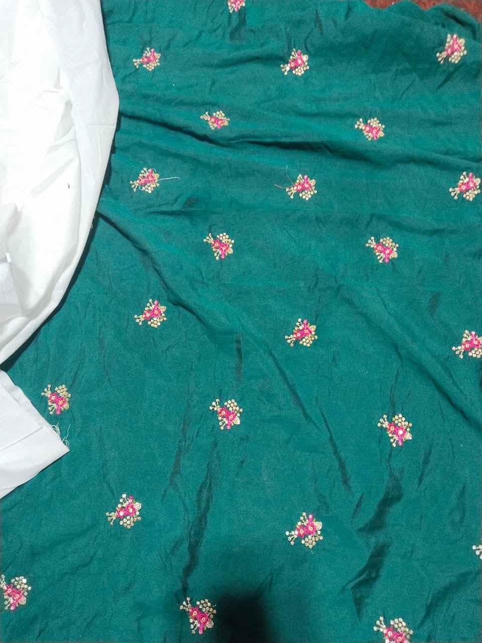 Khaadi khas luxury embroided 2pc fabric is khadi silk emb shirt plain same clr same fabric trouser