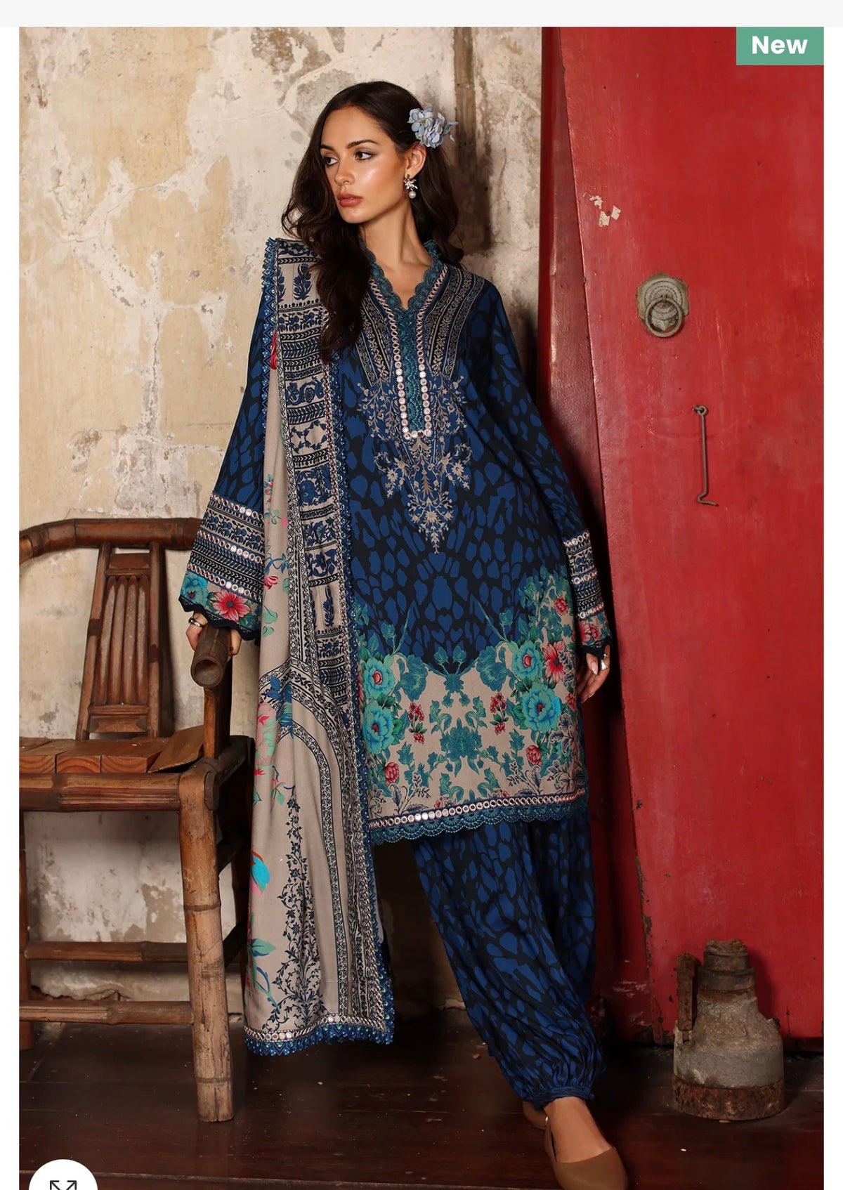 Charizma Aniq 3-PC UNSTITCHED EMBROIDERED LINEN