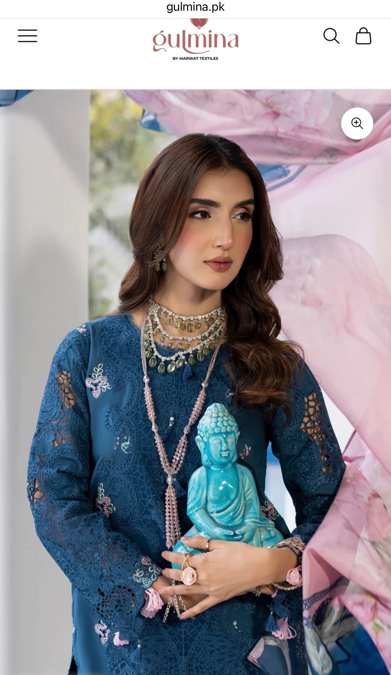 Maria b gulmina luxury lawn embroided 3pc fresh arival on huge off