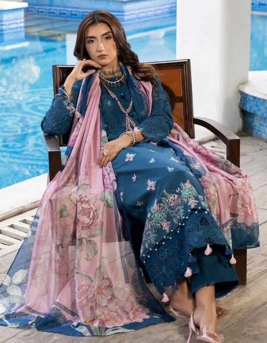 Maria b gulmina luxury lawn embroided 3pc fresh arival on huge off