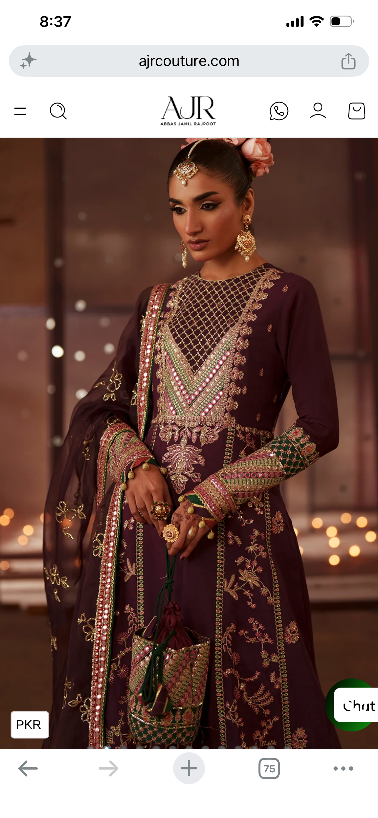 AJR mehrma luxury silk edit 3pc Nazneen