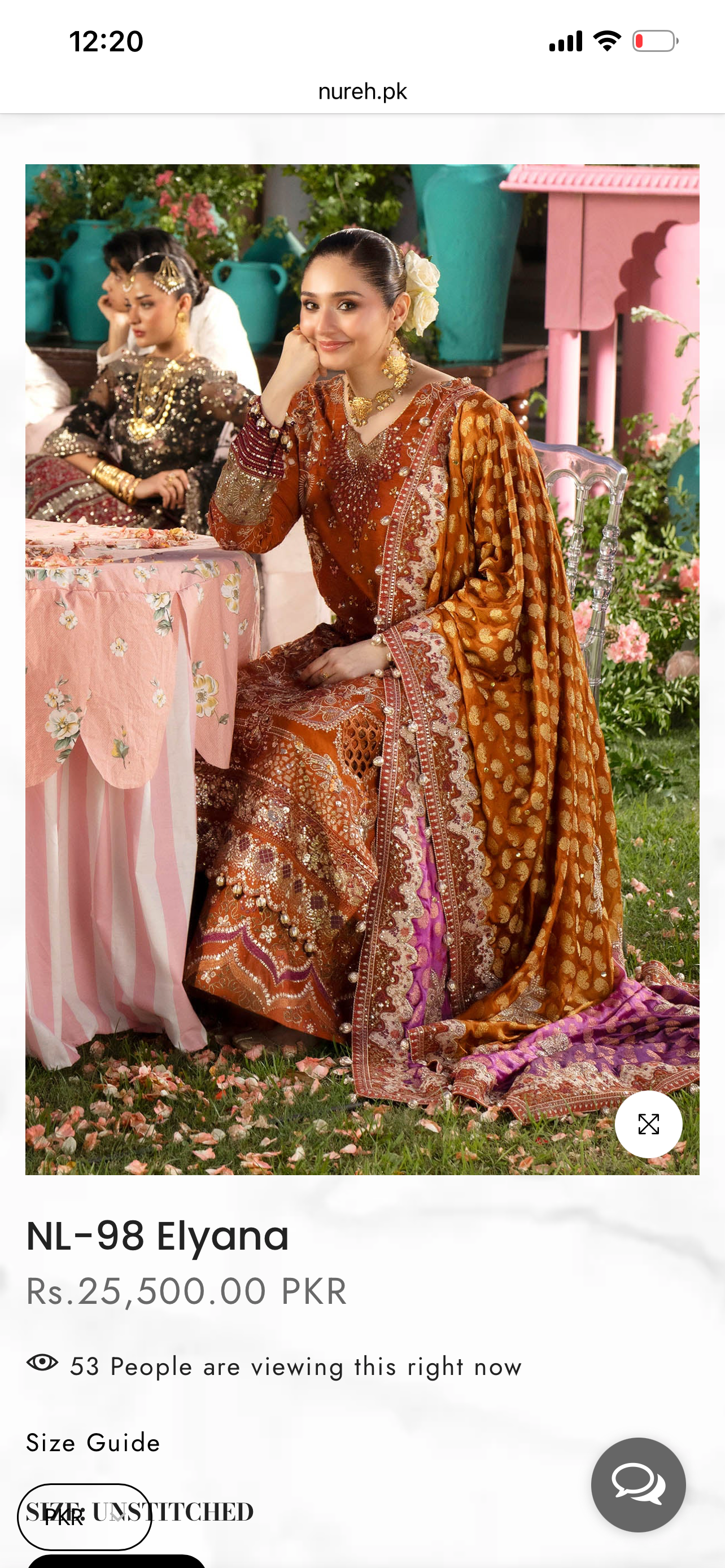 Nureh jhoomroo luxury formal (silk)