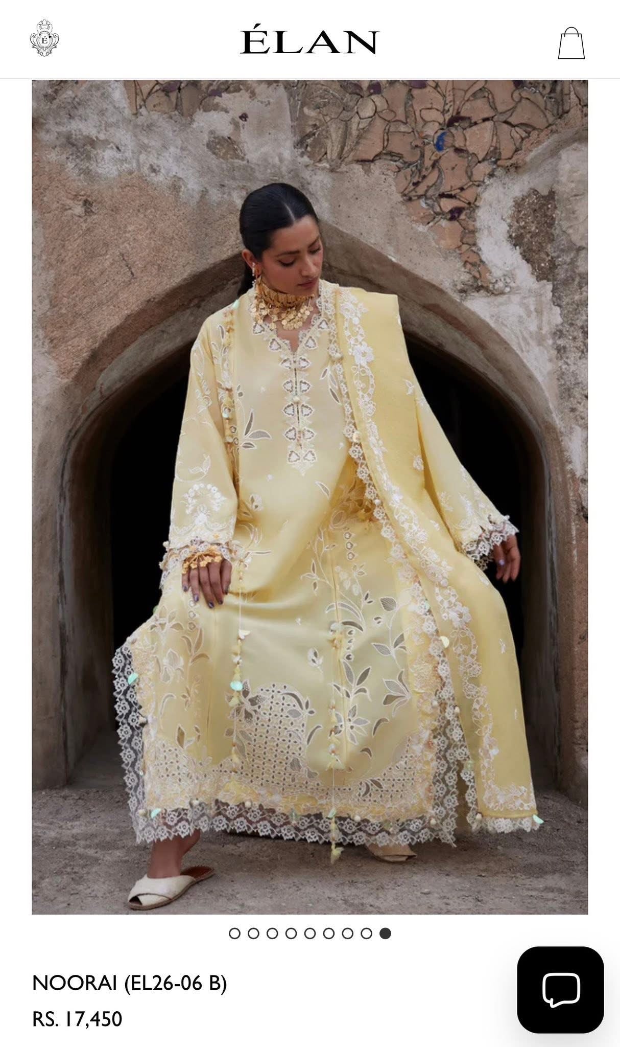 Elan luxury embroided lawn 3pc