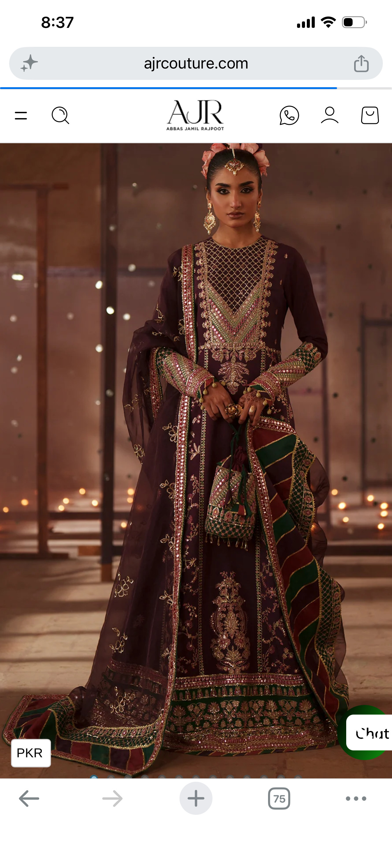 AJR mehrma luxury silk edit 3pc Nazneen