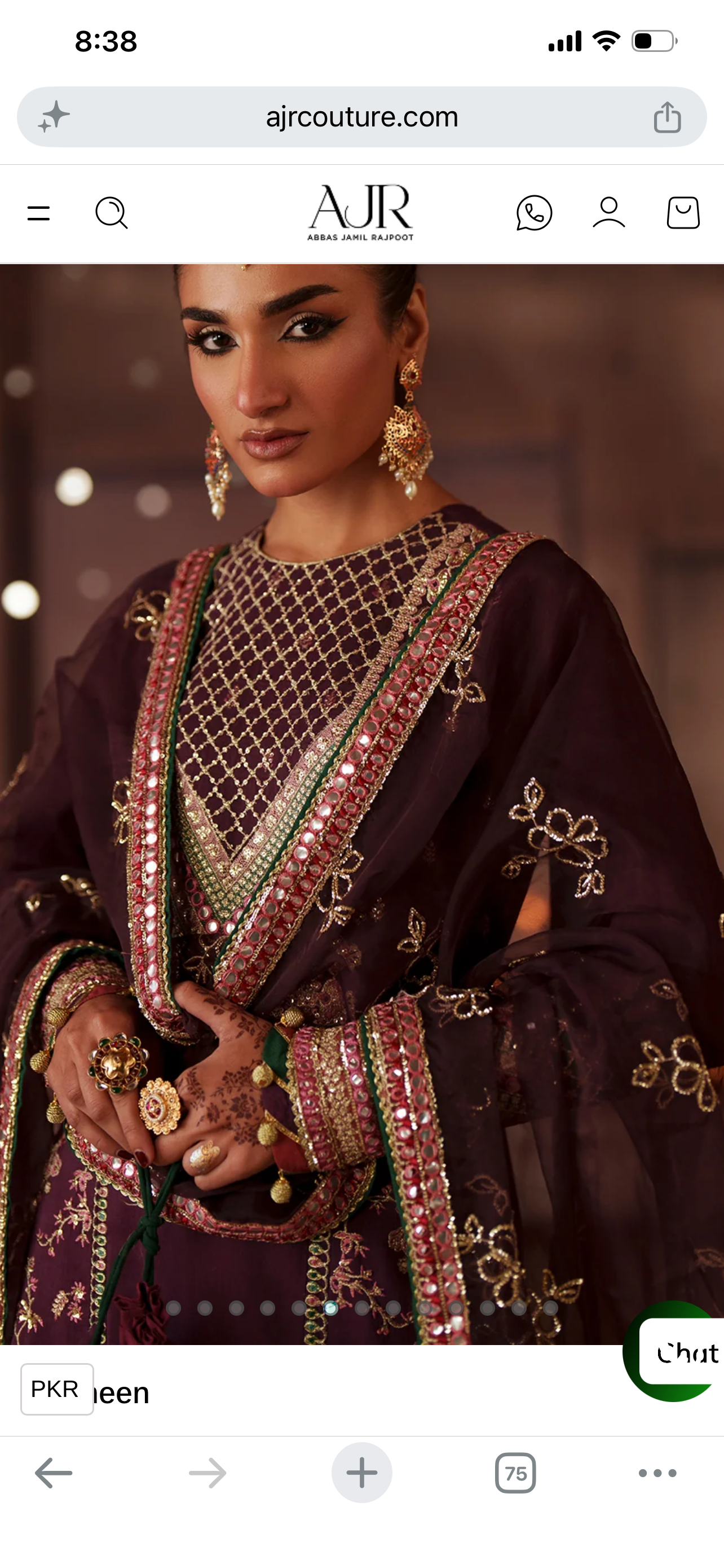 AJR mehrma luxury silk edit 3pc Nazneen