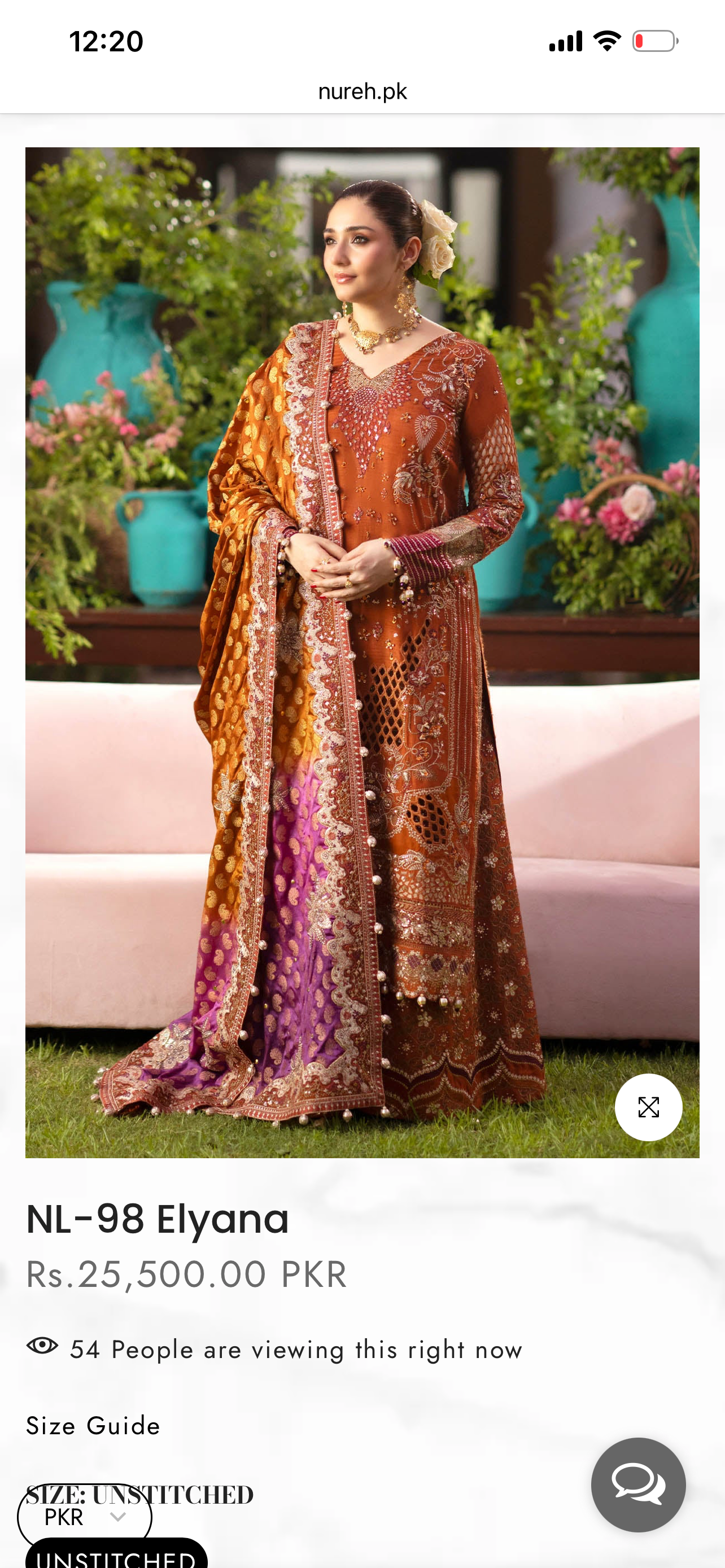 Nureh jhoomroo luxury formal (silk)