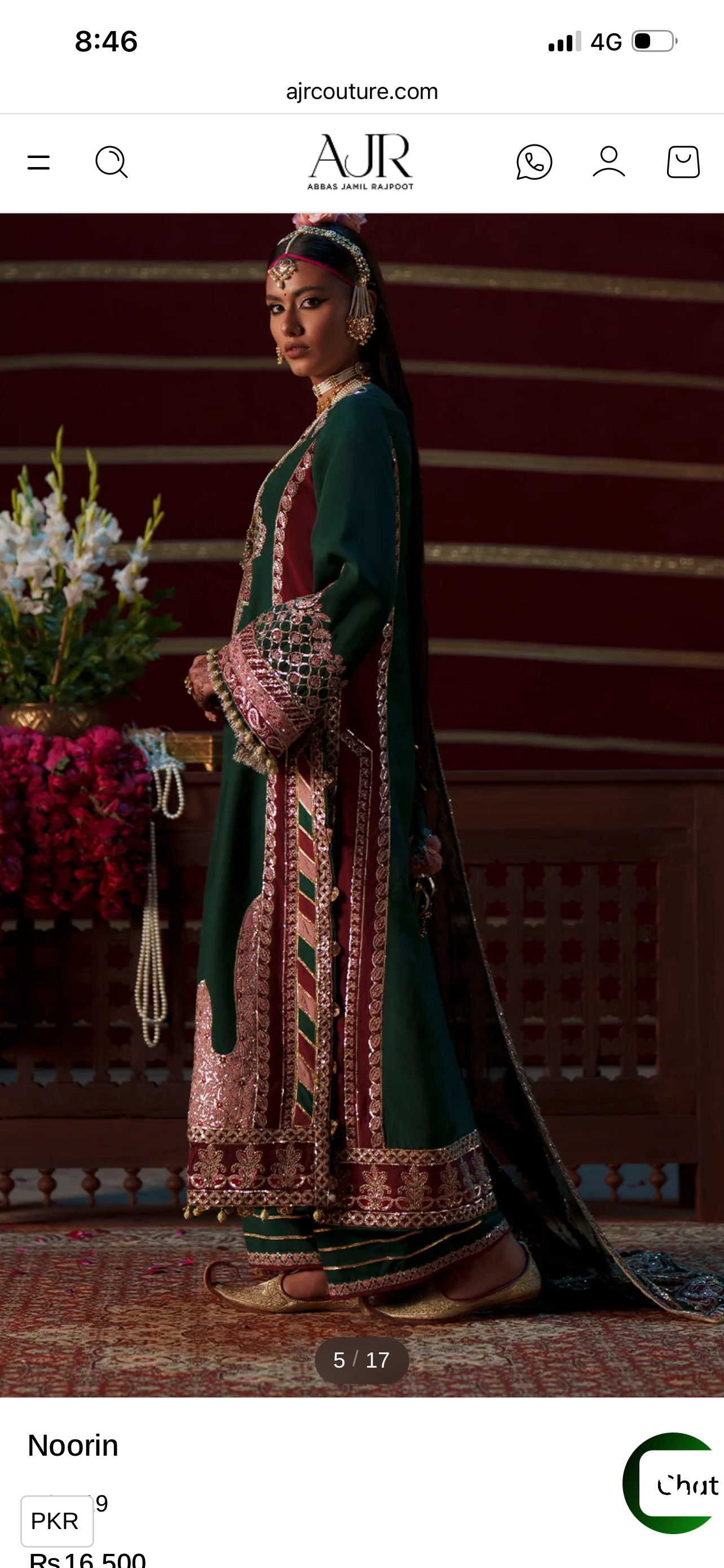 AJR mehrma silk luxury edit 3pc Noorin