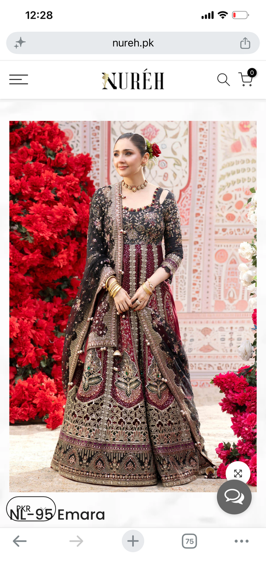 Nureh jhoomroo luxury formal (raw silk)