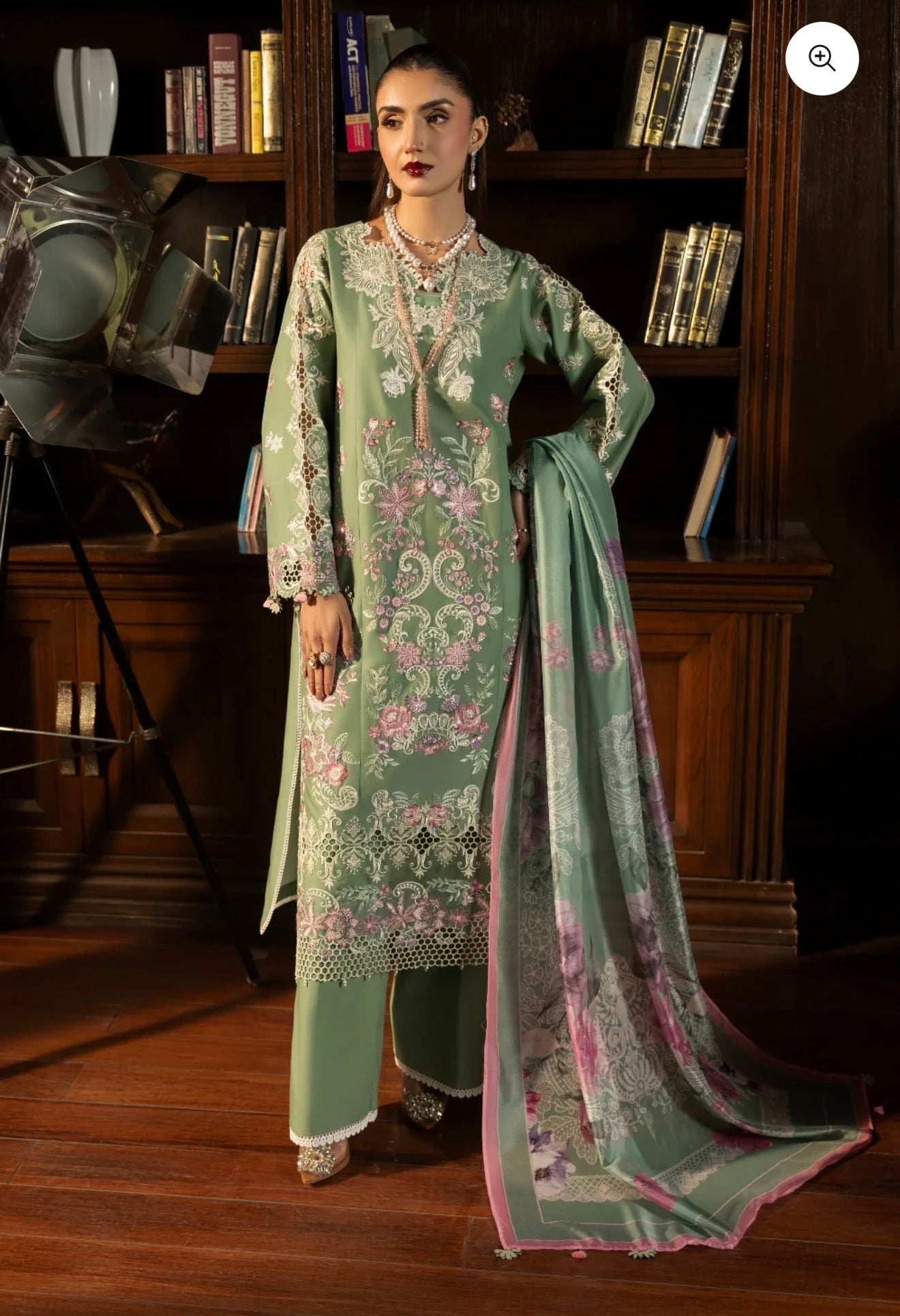 Maria b gulmina luxury lawn embroided 3pc new arrival on hugee off