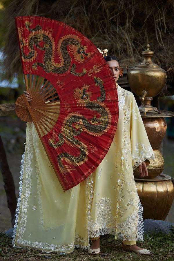 Elan luxury embroided lawn 3pc