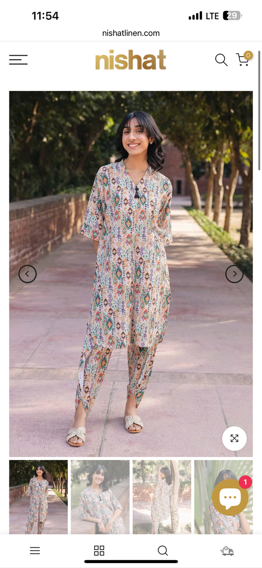 Nishat crepe lawn 2pc