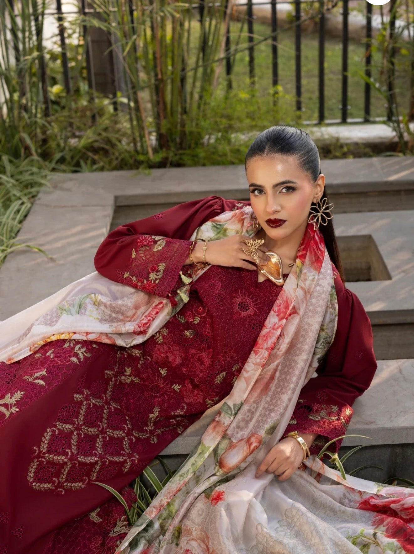 Maria b gulmina by marwat textile luxury lawn embroided 3pc new arrival huge off