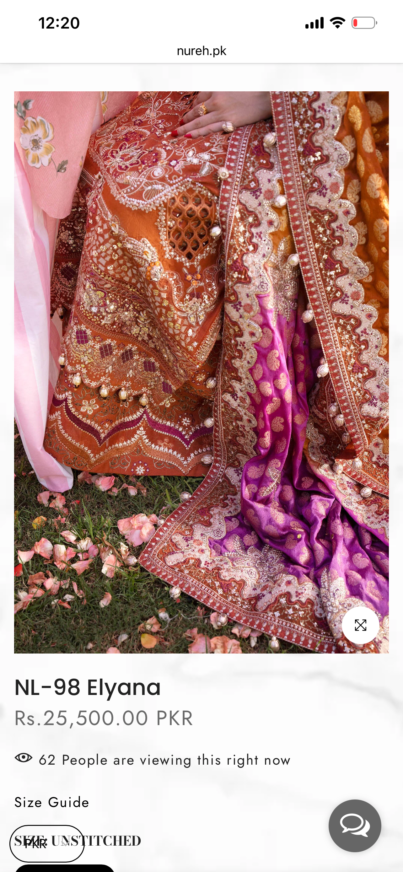 Nureh jhoomroo luxury formal (silk)