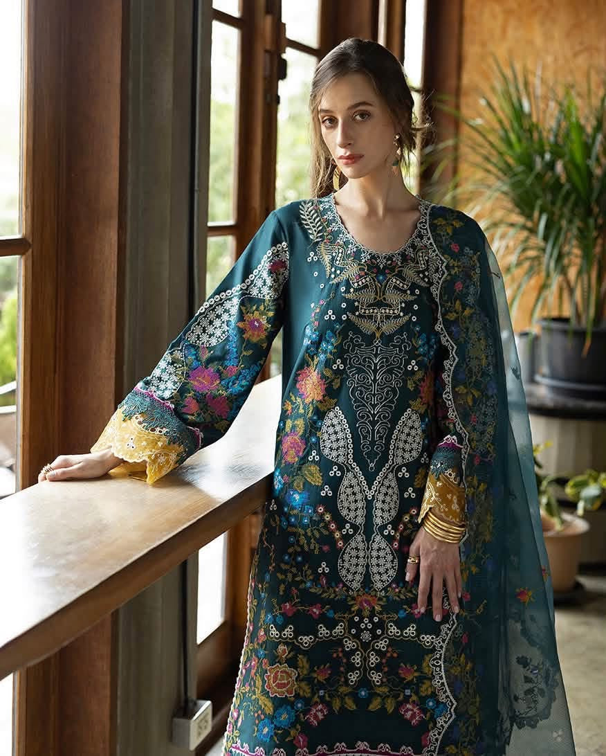 Mushq Esmel luxury embroided lawn 3pc