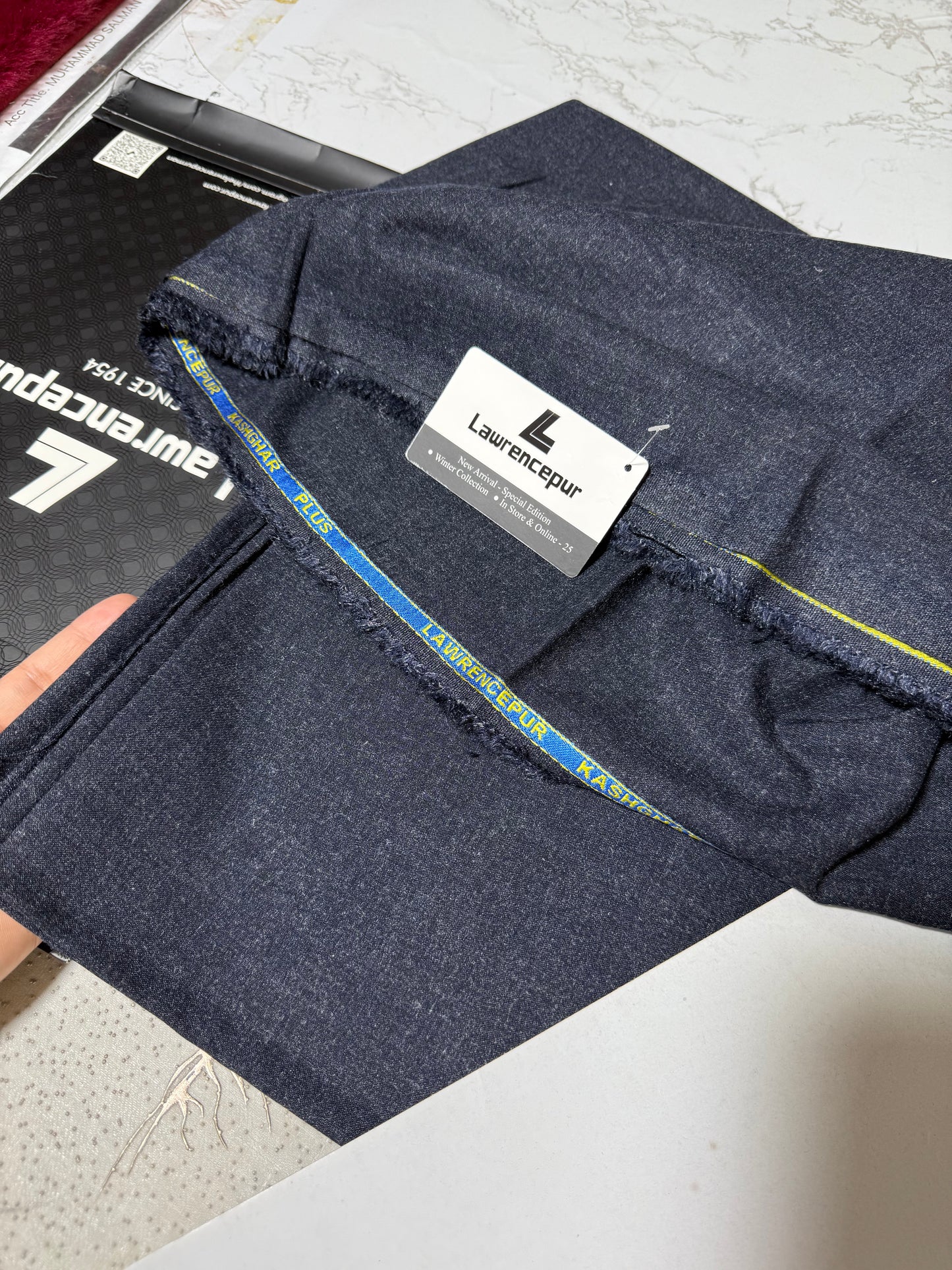 Lawrencepur gents complete suit winter pure wool blend stuff (1)