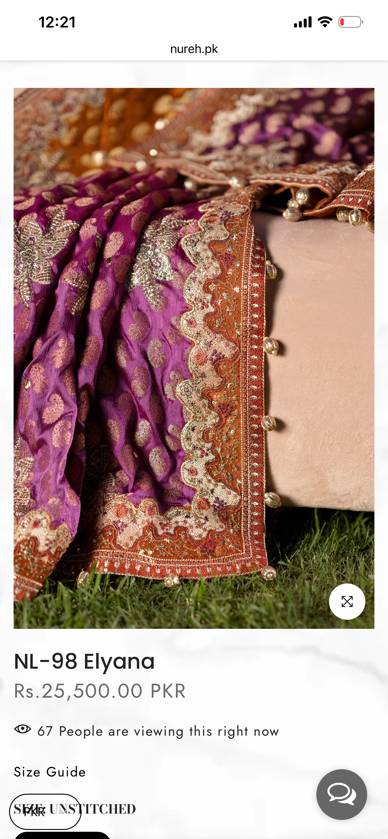 Nureh jhoomroo luxury formal (silk)