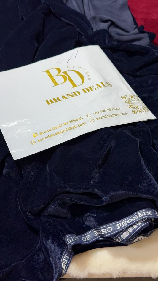 Velvet 2pc 9000micro velvet navey blue