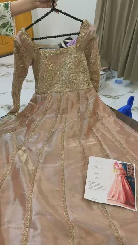 AjR Luxury  formal  embroided stitched dress