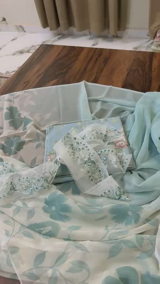 Iznik Lawn Printed 3pc (Patch ka design Change Ho sakta h)