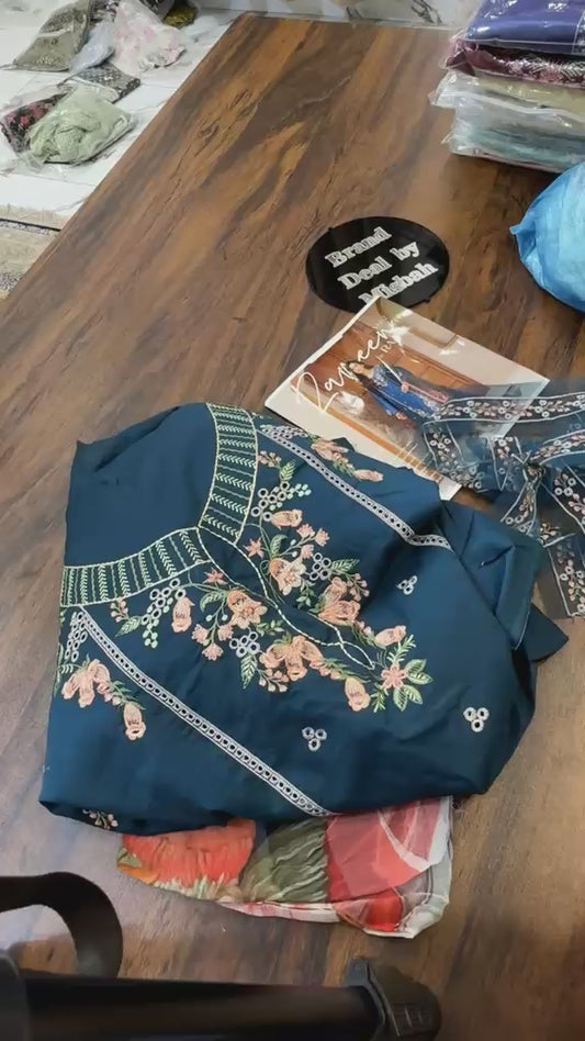 Elif volume 2 Rang rasiya luxury embroidered lawn 3pc
