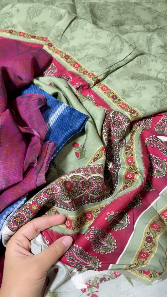 Xenia by baroque printed shirt and duppata code b