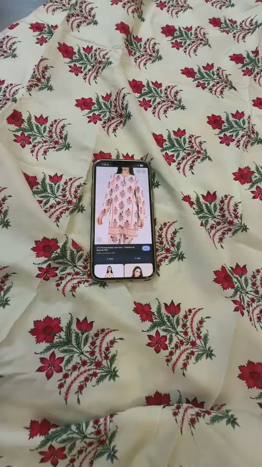 Maria b all over printed lawn 2pc