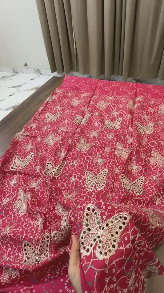 Lawn embroidered 2 pc