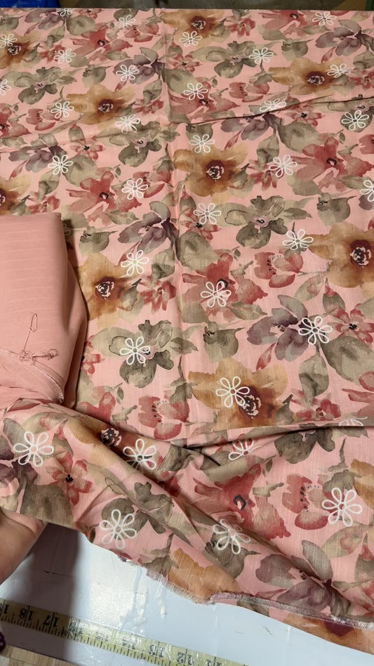 Sapphire printed khadar 2pc