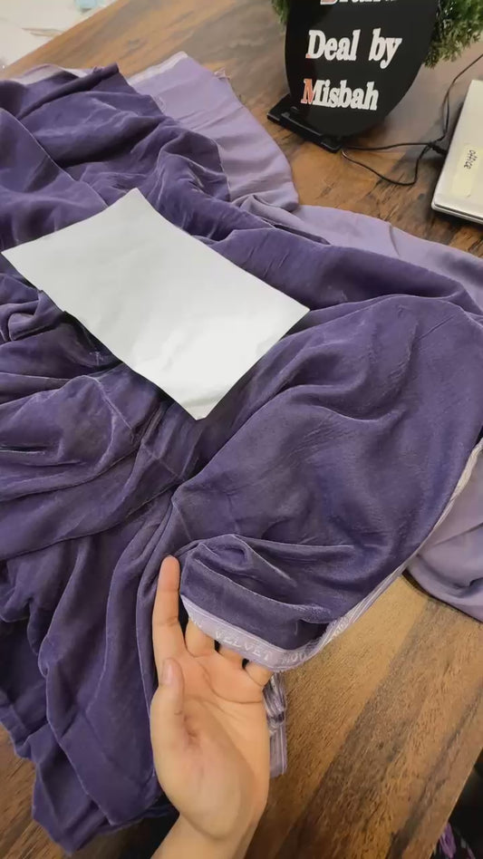 9000 micro velvet 2 pc complete 5 yard fabric