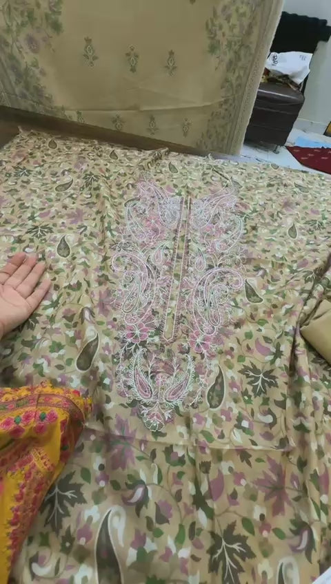 Sapphire embroided lawn 3pc