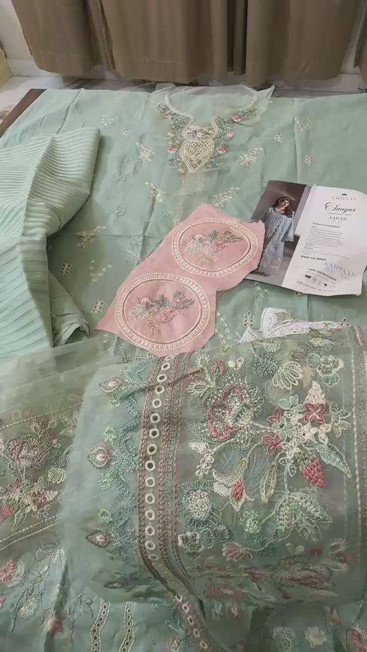 Aabyan by qalamkar embroidered lawn 3pc b fresh