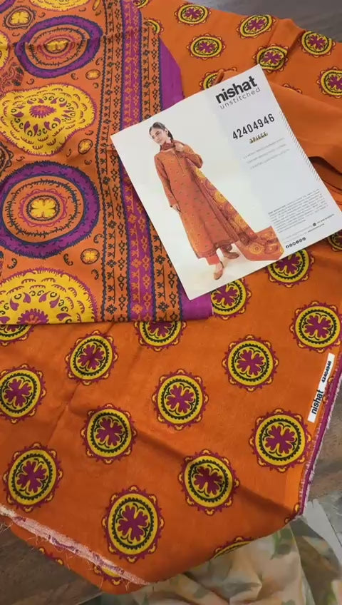 Nishat winter khadar 3pc