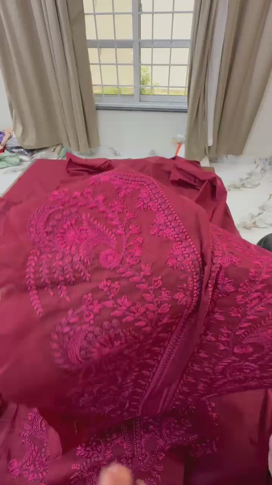 Rang rasiya luxury Eid collection embroidered lawn 3pc