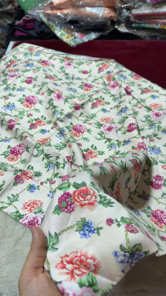 Cotail Printed winter coord set unstitched 2pc