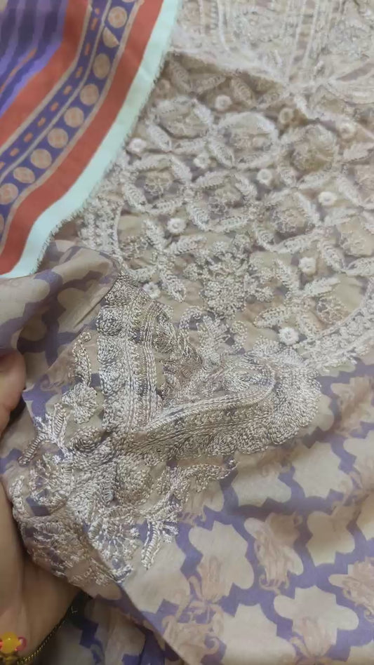 Sapphire embroided lawn 3pc
