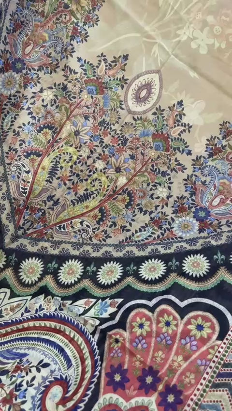 Beech tree printed lawn 3pc