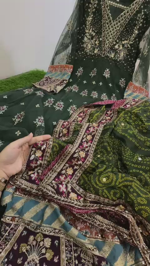 Nureh luxury formal stitched 3 pc