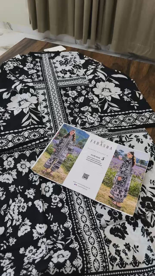 Farasha  printed lawn 3pc stitched