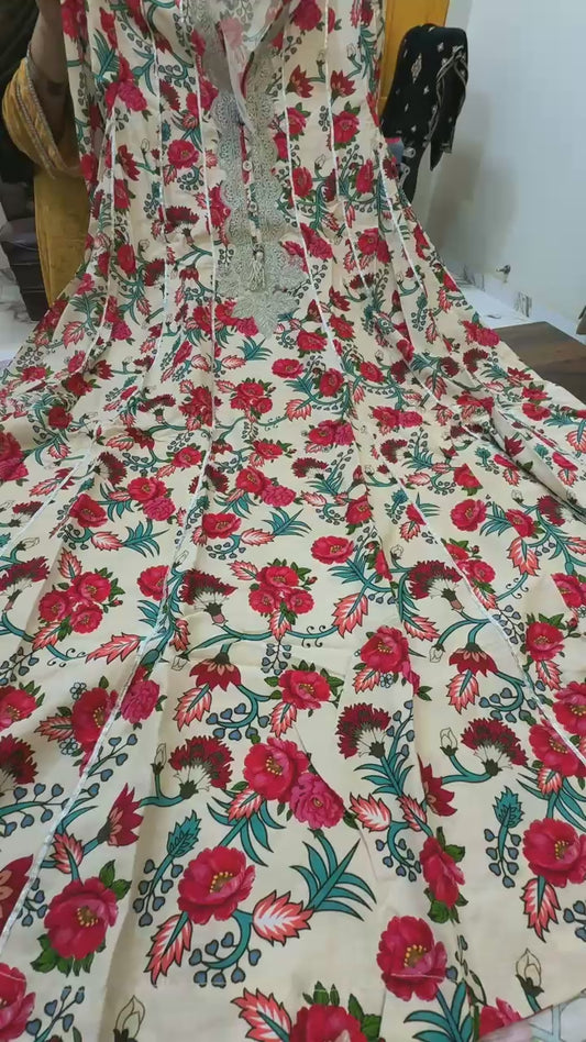 Khadi stitched frock
