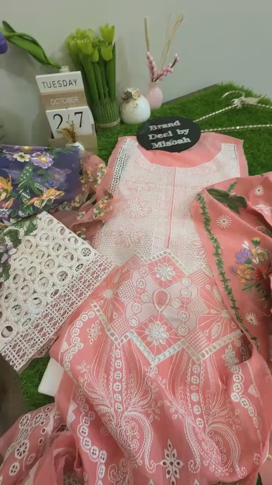 Mushq luxury embroidered lawn 2pc
